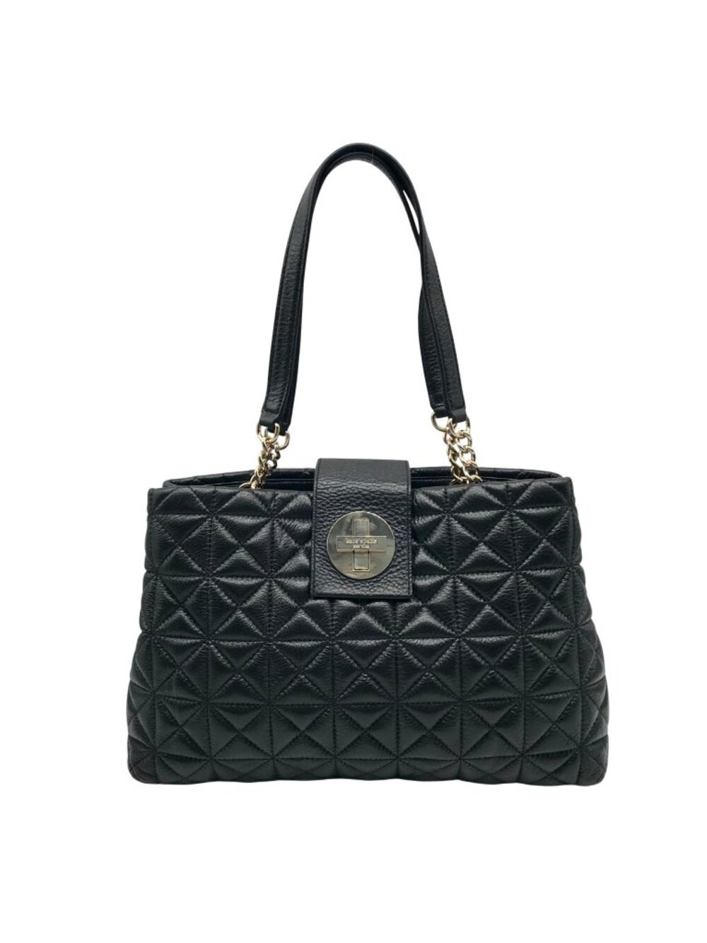 Kate Spade Black Quilted Leather Elena Whitaker Place Shoulder Bag